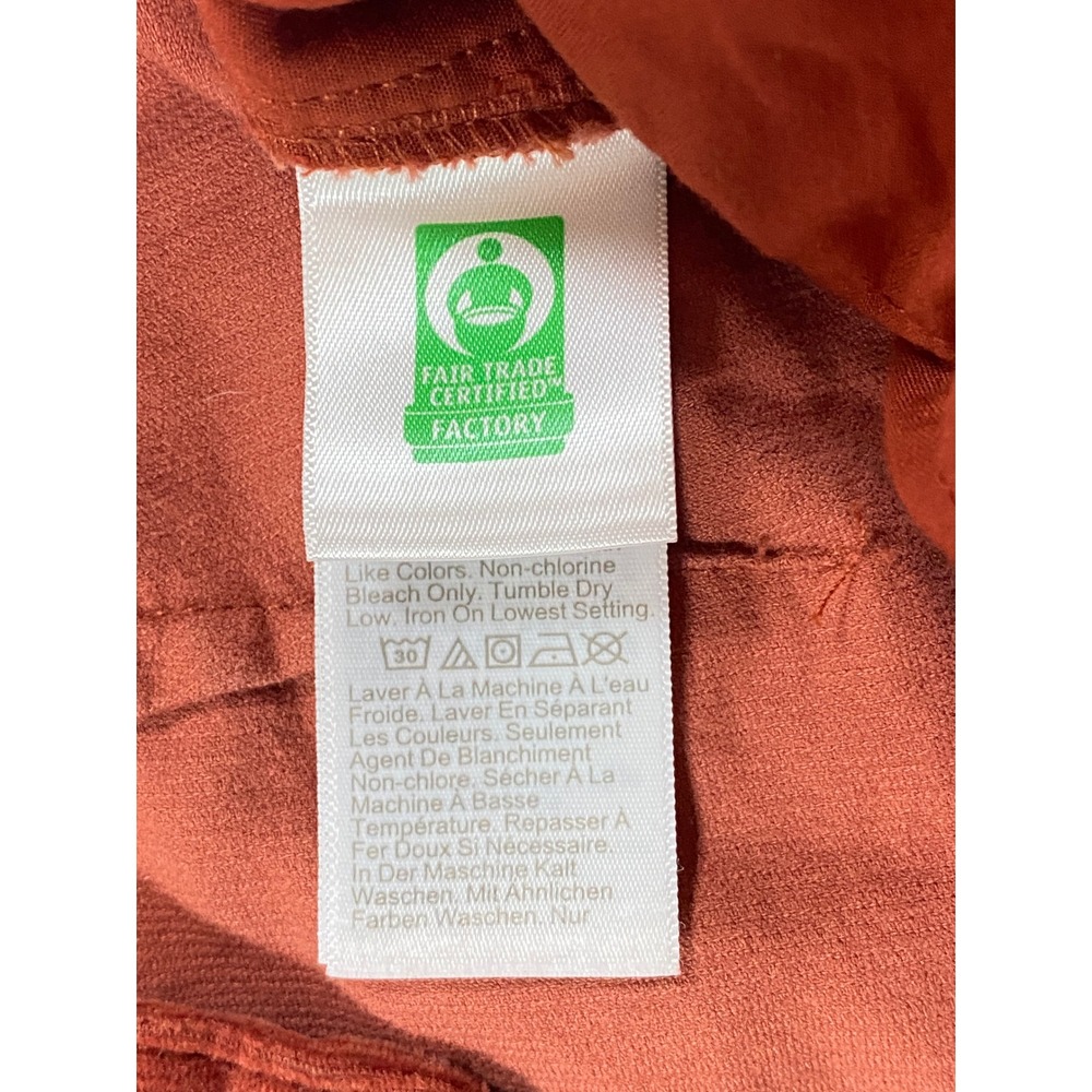 J.Crew Wide Leg Corduroy Pants Burnt Orange Rust High Rise Womens 29 - Picture 12 of 14